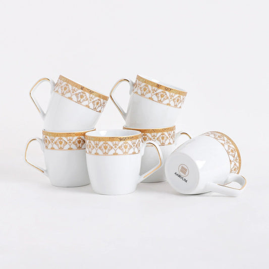Golden Royale Mug Set (6 Pcs)