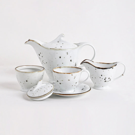 White Sapphire Tea Set (17 Pcs)