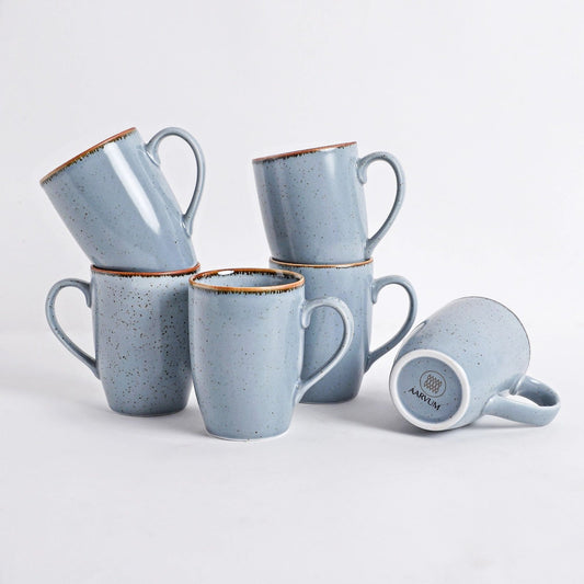 Storm Grey Mug Set (6 Pcs)