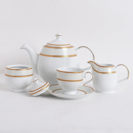 Golden Oasis Tea Set (17 Pcs)
