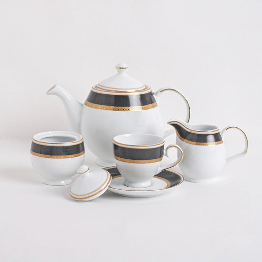 Golden Noir Tea Set (17 Pcs)