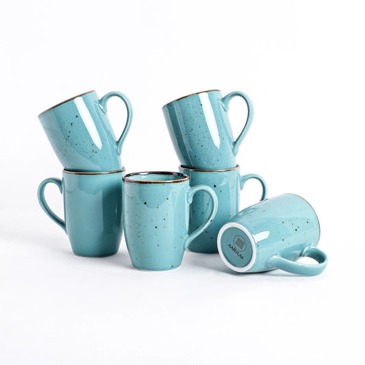 The Green Cascade Mug Set (6 Pcs)