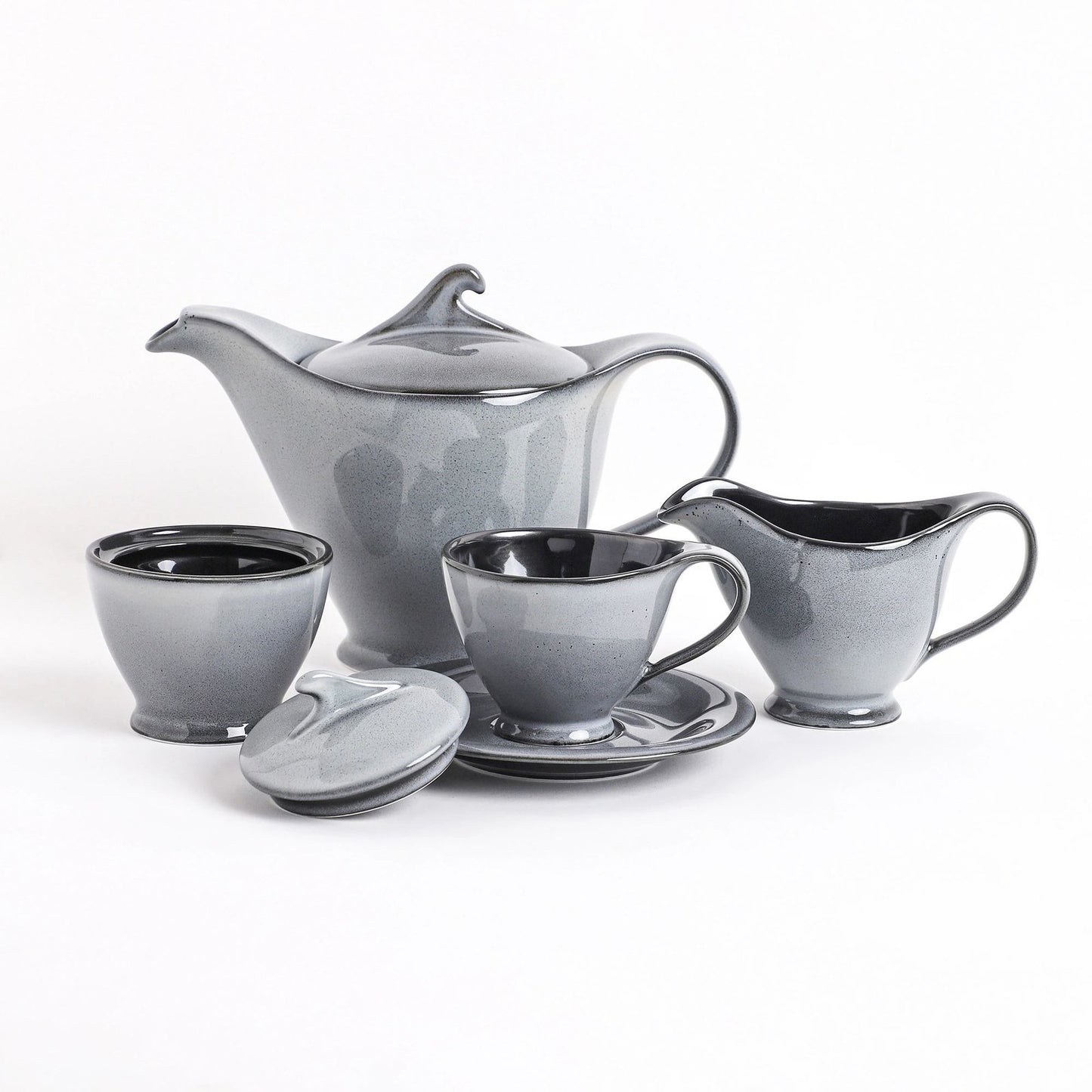 Black Eclipse Tea Set (17 Pcs)