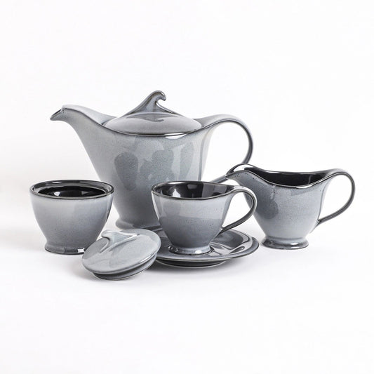 Black Eclipse Tea Set (17 Pcs)