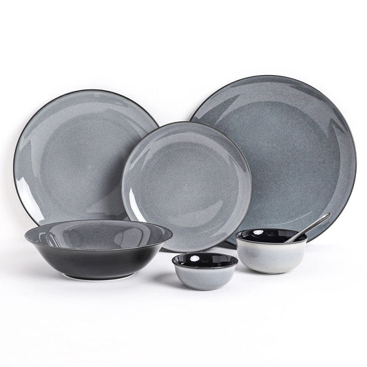 Black Eclipse Dinner Set (33 Pcs)