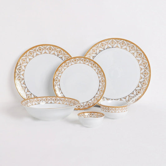 Golden Royale Dinner Set (33 Pcs)