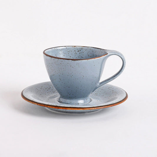 Storm Grey Cup & Saucer Set (12 Pcs)