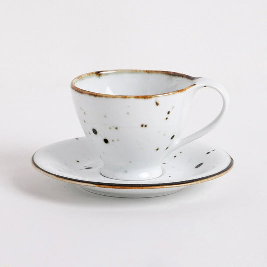White Sapphire Cup & Saucer Set (12 Pcs)