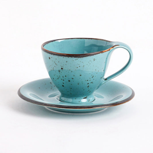 The Green Cascade Cup & Saucer Set (12 Pcs)